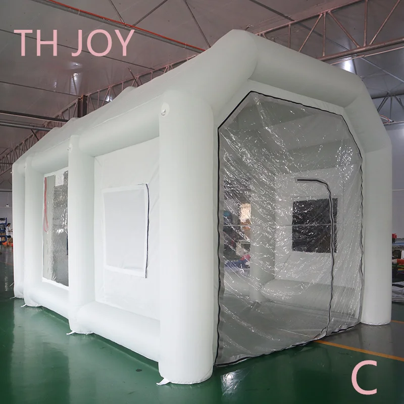 Outdoor Mobile Inflatable Car Spray Booth baking booth, 6x4m customized inflatable spray tent for sale