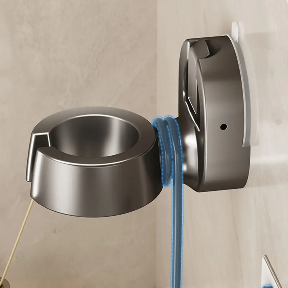 

Suction Cup Hair Dryer Storage Rack Sturdy Wall-mounted Hair Dry Holder Space Saving Waterproof Hairdryer Straightener Stand