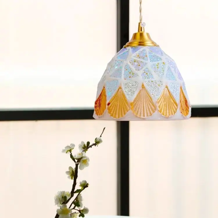 Mediterranean retro Japanese minimalist rustic Southeast Asian personality pendant light bedroom hallway hanging line light