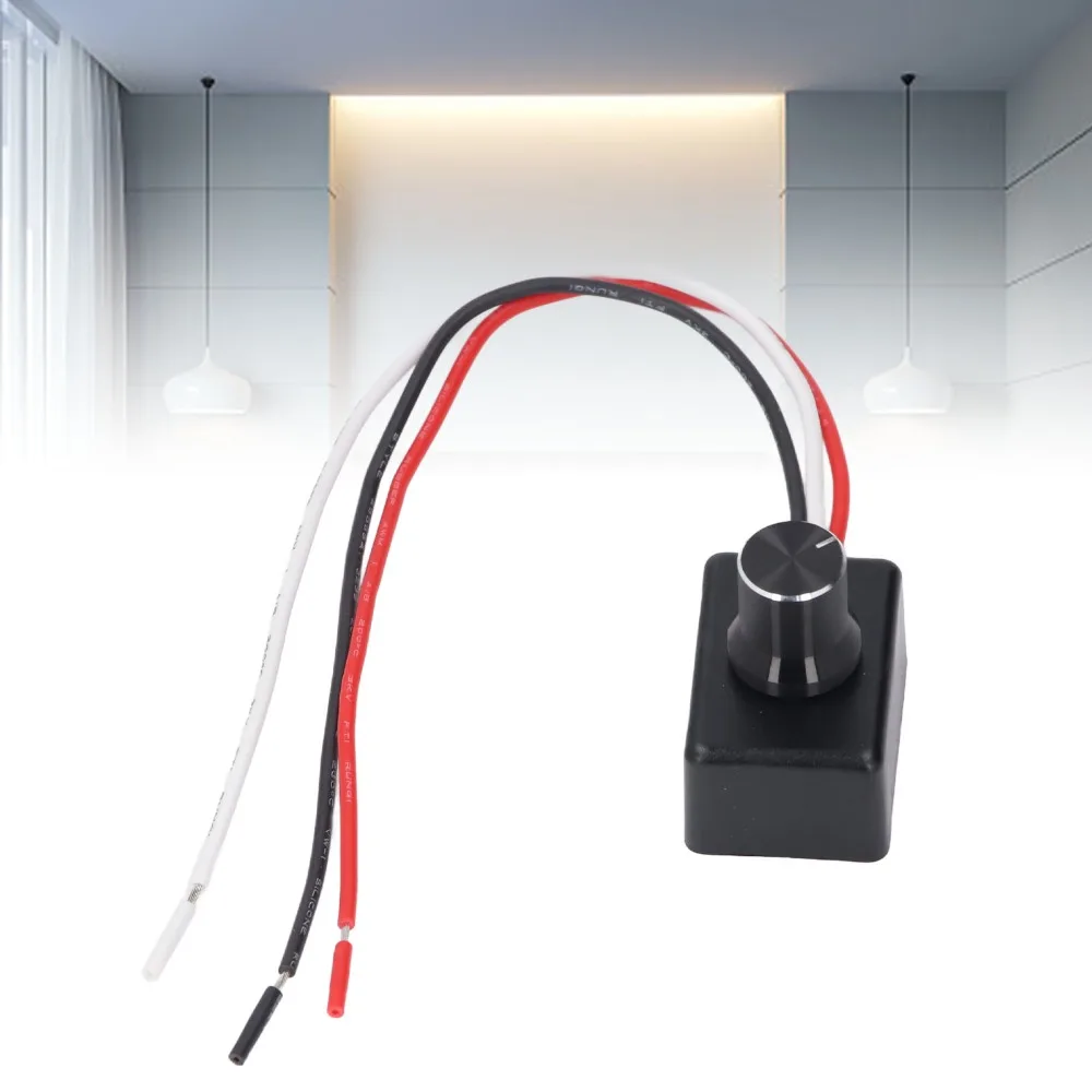 Easy ABS, Aluminum Alloy 12V Dimmer Switch 5A PWM RV Light Dimmer 12V Low Voltage Dimmer Switch Boat