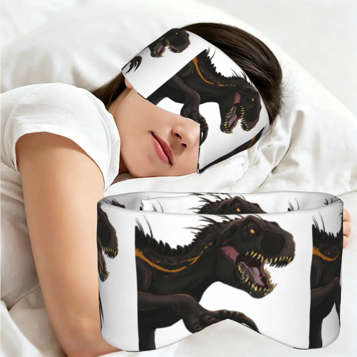 Jurassic World Indoraptor sleep mask Light Blocking Portable Eye Cover for Girls Boys Home Sleeping Party Gift Eyeshade eyepatch