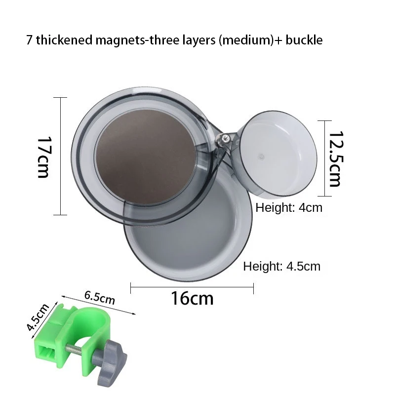 Storage Box Fine Workmanship Magnetic Multi-angle Pull Bait 360-degree Rotation Multi-layer Bait Basin Sturdy And Durable