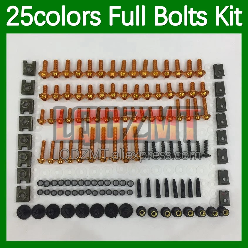 268pcs Body Bolt Full Screws Kit For KAWASAKI NINJA ZX3R ZX300R ZX 300R EX 300 3R EX300 R 13 14 15 16 17 Fairing Bolts screw Nut