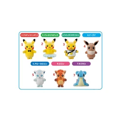 Anime Pokemon Flocking Doll Pikachu Slowpoke  Action Figures Collect Model Toys