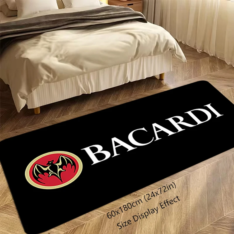 Foot Rug Welcome Floor Mat Bacardis Rum Black Bat Bathroom Hallway Carpet Kitchen Corridor Water Absorbed Rugs Fluffy Home Decor