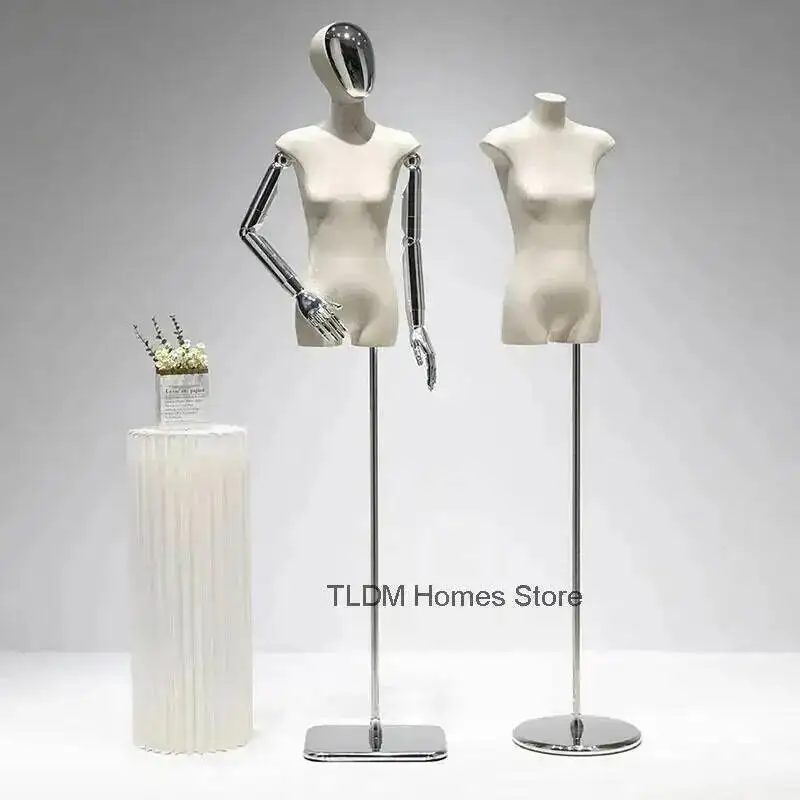 

Женские манекены из ПУ, черные, для демонстрации одежды, с гальванизированными головой и руками, на железном каркасе, для витрин