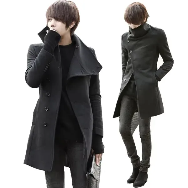 XS-6XL novo 2025 roupas femininas masculinas original comprimento médio coreano masculino popular casaco de lã plus size costomes