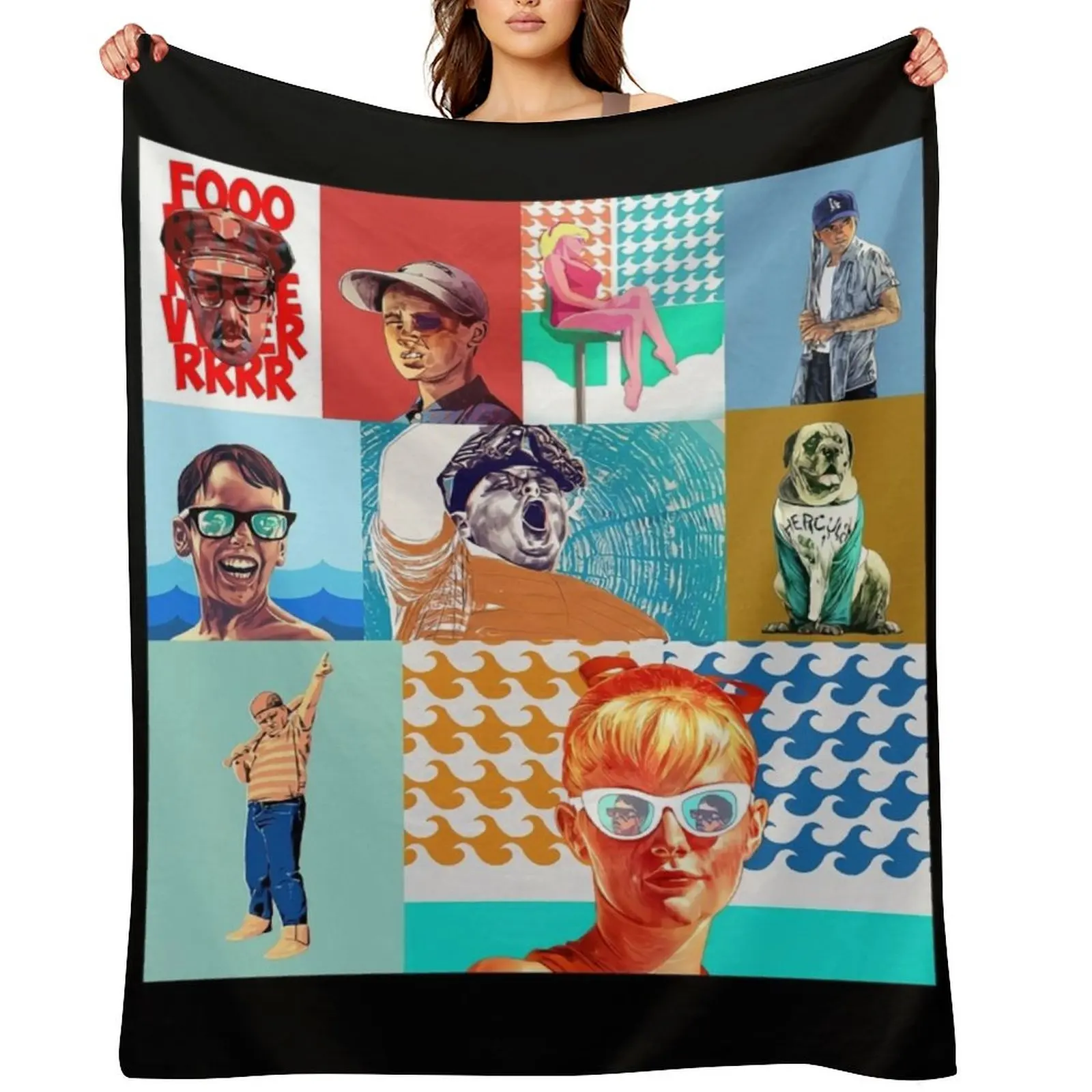 

Copy of The Sandlot Vintage Throw Blanket anime Decorative Sofa heavy to sleep Warm Blankets