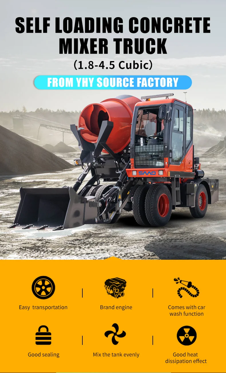 Dieselmotor-Betonmischer mit Pumpe, mobile Pumpmaschine für ländliche Bauvorhaben, tragbares Hochdruck-Zementmischgerät – Detail 2