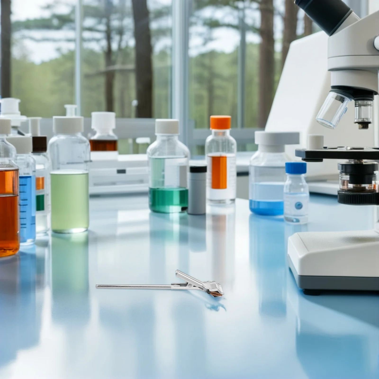 

4Pcs Iron Laboratory Support Clamp Test Tube Holder Flask Beaker Clip for Chemistry Science Experiment Equipment