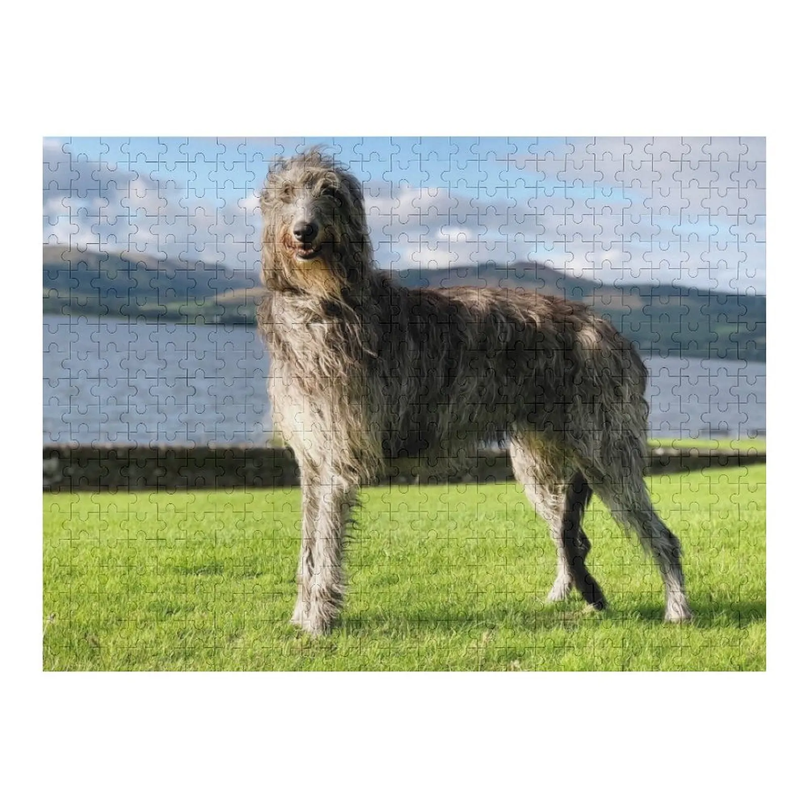 

Потрясающий шотландский оленьхаунд в Шотландии, головоломка, деревянная персонализированная игра, детская головоломка