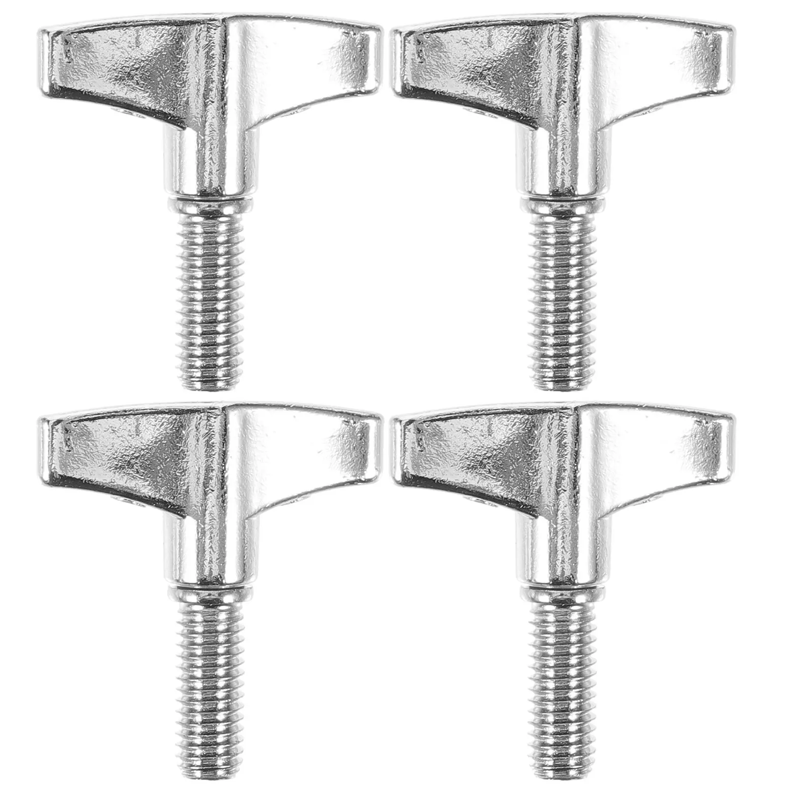 4Pcs Drum Cymbal Wing Nut Solid Metal Drum Rack Wing Screw Adjustable Butterfly Knob for Percussion Instrument Parts Cymbal
