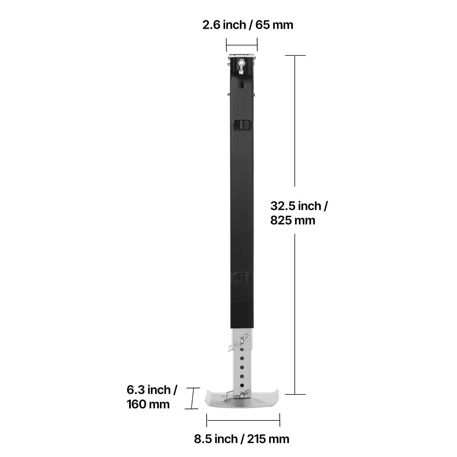 RV Follow Fifth Wheel Landing Gear Leg 179014, 32.5-Inch 5th Universal Replacement Compatible with Lippert Venture, Atwood
