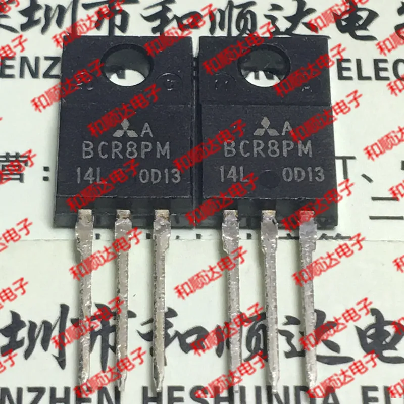 Original New / 5pcs / BCR8PM-14L   TO-220F 600V 16A