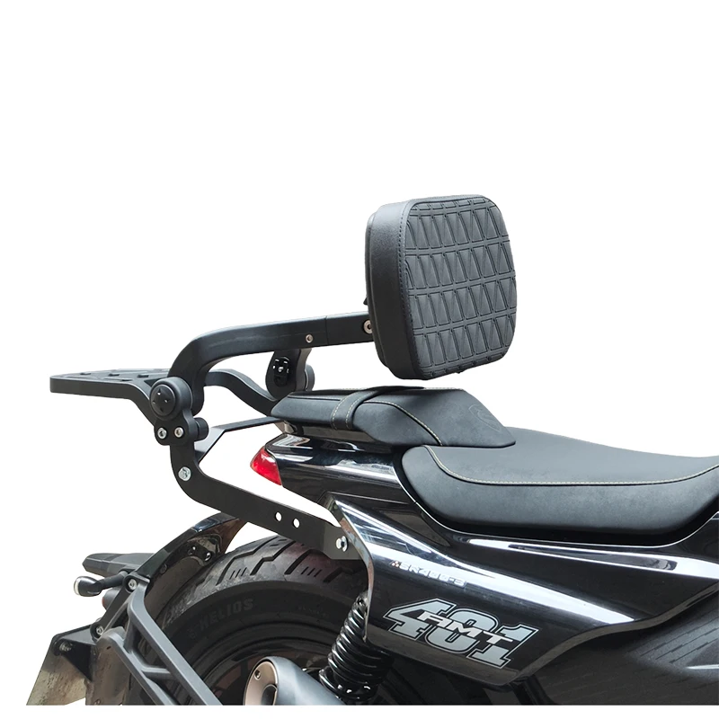 Saicolong AQS401 Convenient Comfortable Folding Backrest Shelf Quick Release Adjustable Motorcycle Seat Backrest