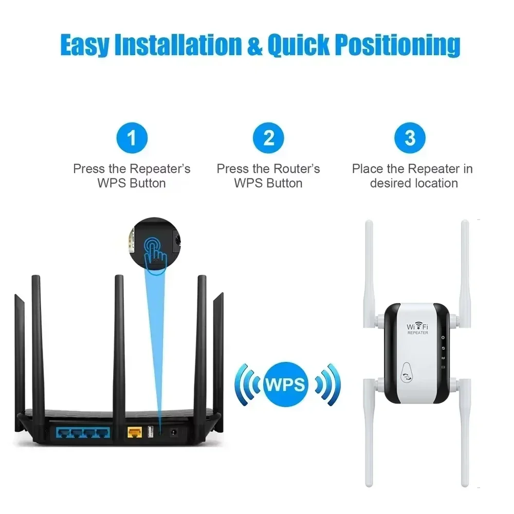 Wireless Router 300Mbps Wifi Repeater WiFi Signal Amplifier Wi Fi Booster 2.4G Wi Fi Repeater Access Point