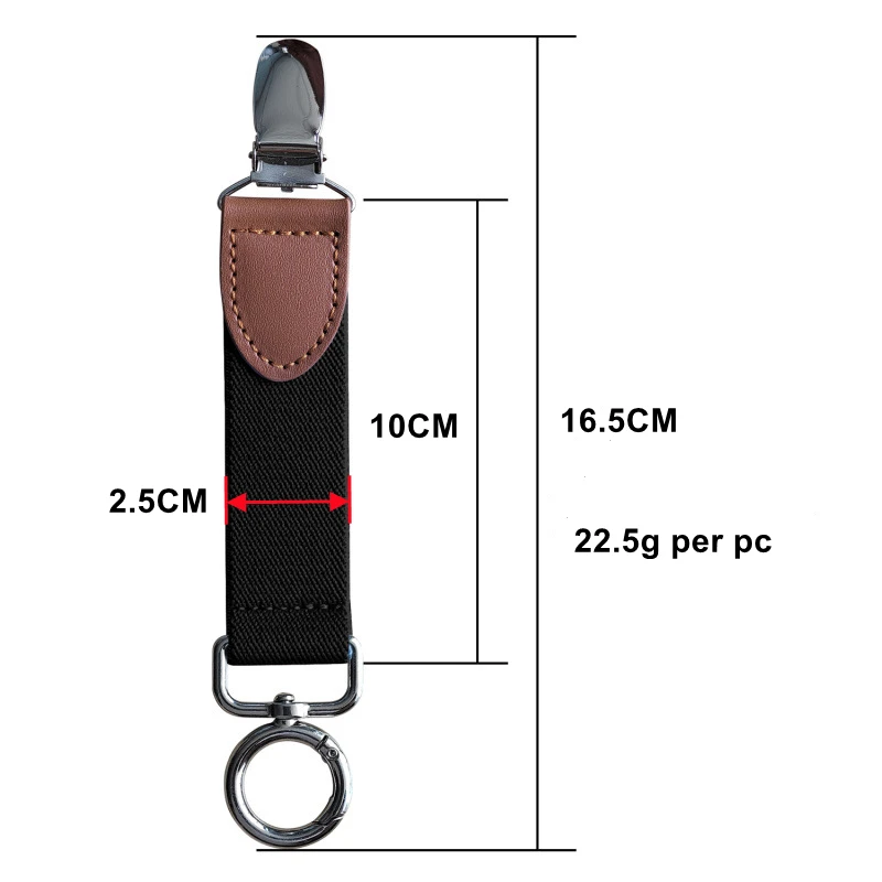 Hat Hanging Clip for Connecting Travel Bag and Hat Anti Slip and Wrinkle Adjustable Elastic Suspender 2 PCS H1201