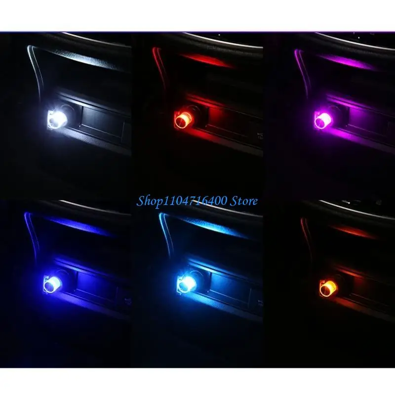 

y1gd Mini USB LED Car Light Decorative Lamp Emergency Lighting PC Colorful Light