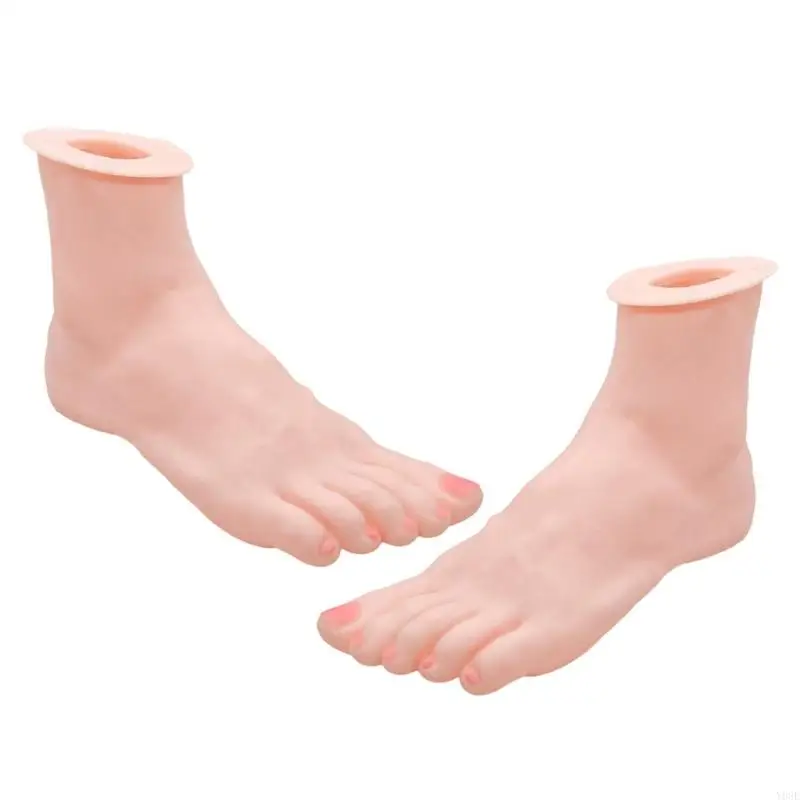Versatile Silicone Hand and Foot Models Adjustable Silicone Hand Foot Models for Beauty Artists Accessory Display Y08E