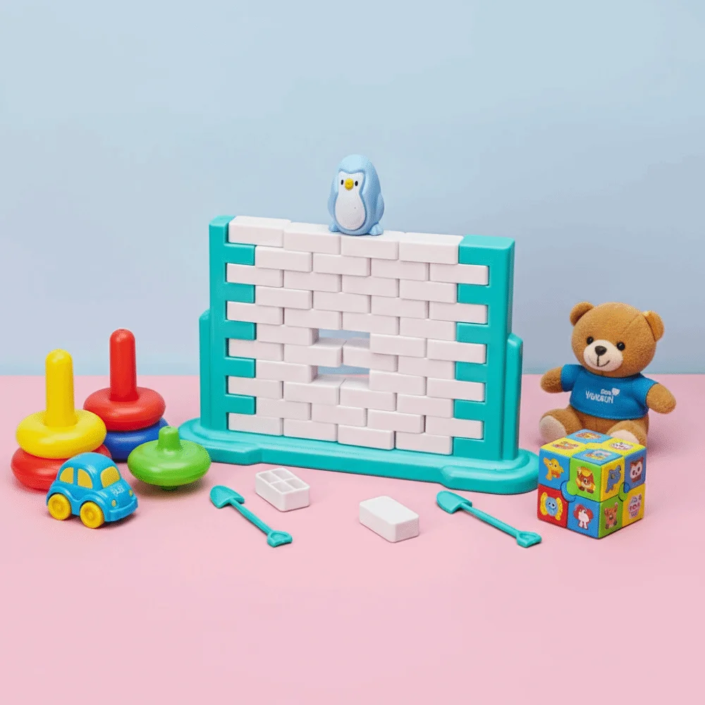 

Mini Fun Save Penguin Game Thinking Training Strategy Game Ice Breaker Trap Educational Push Wall Balance Blocks Indoor Play