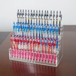 Ballpoint Pen Display Stand Organizer Storage Nail Brush Holder Acrylic Pen Holder Makeup Brush Rack School Stationery Organizer