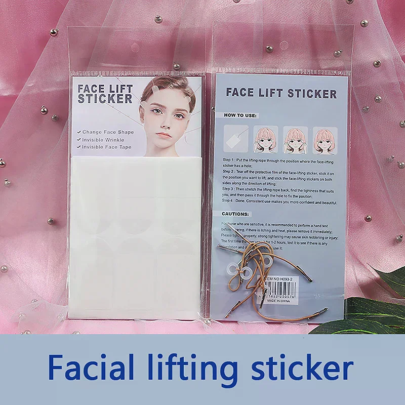 18Pcs Invisible Thin Face Stickers V-Shape Fast Lifting Facial Lift Up Neck Eye Double Chin Wrinkle Makeup Tape Skincare Tool