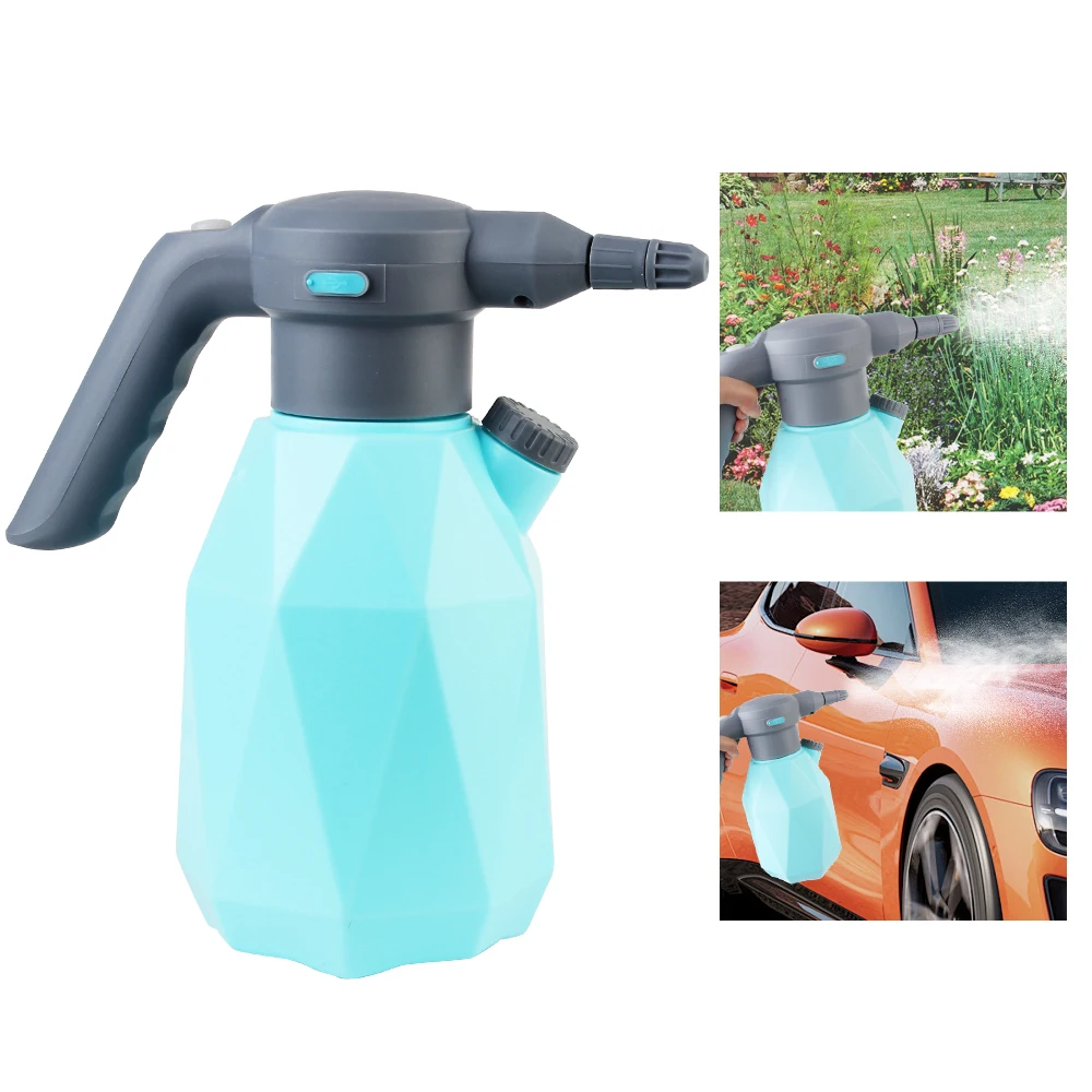 

Bottle Watering Cans Garden Sprayer Bottle Car Washing Foam Sprinkling Pot USB Rechargeable 2L Manual Sprayer