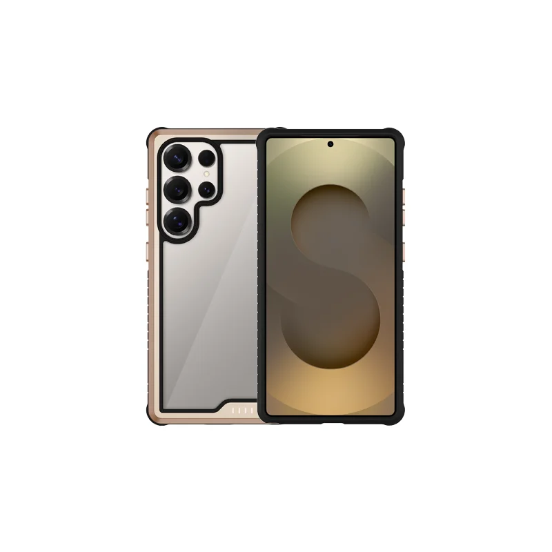 

KZDOO Ares Sport Protective Metal Frame PC Shockproof Drop-Proof Anti-Scratch Clear Phone Cover for Samsung S25/S25 Plus/25Ultra
