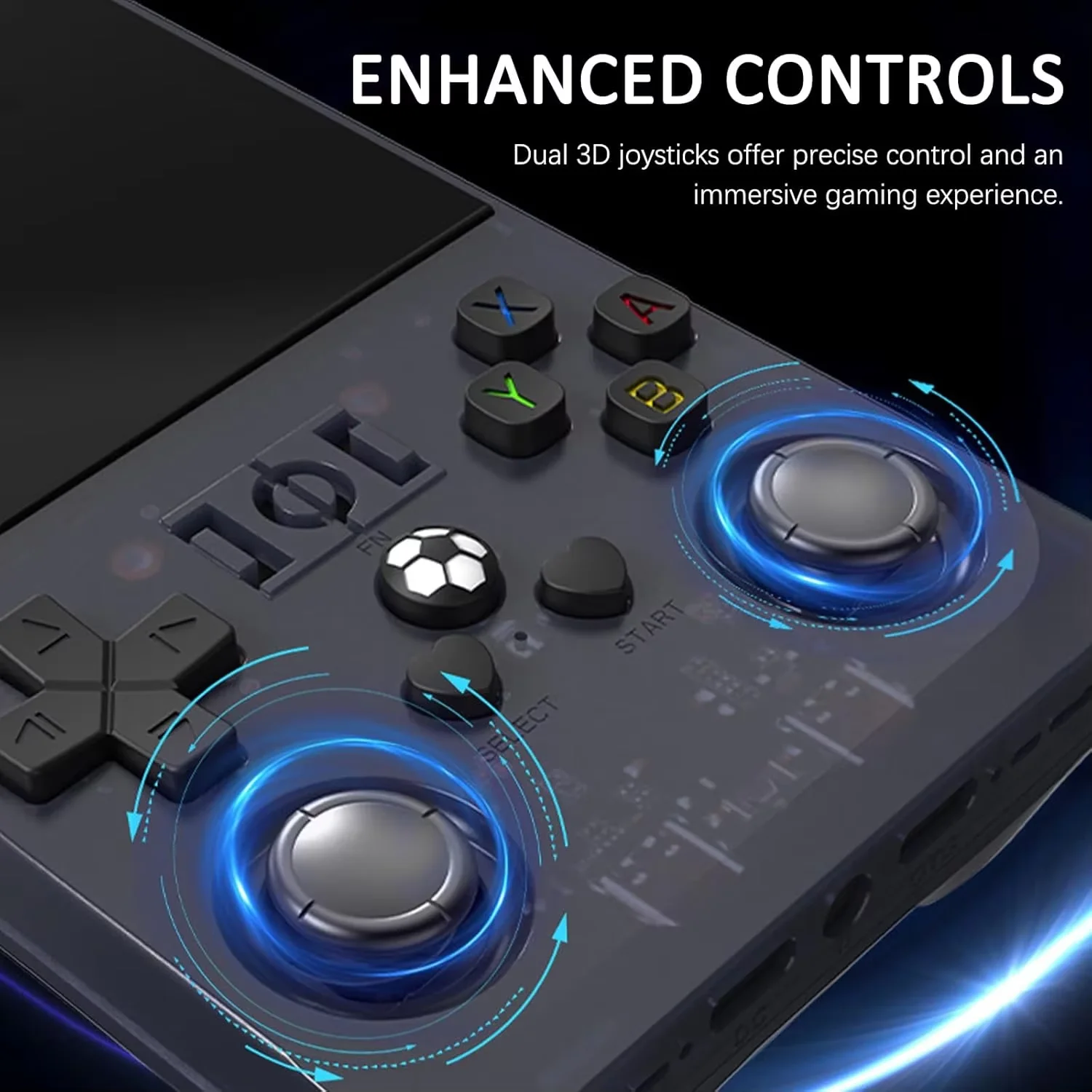 مفتوح المصدر R36 PRO ريترو وحدة تحكم ألعاب فيديو محمولة نظام لينكس 3.5 بوصة IPS شاشة محمولة جيب مشغل فيديو 128 جيجابايت ألعاب #4