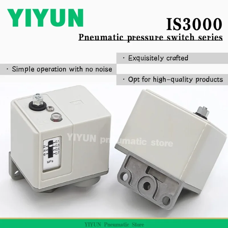 

IS3000-02,IS3000-02L2,IS3000-02L5,YIYUN,Pneumatic components, Pneumatic pressure switch,IS3000 series