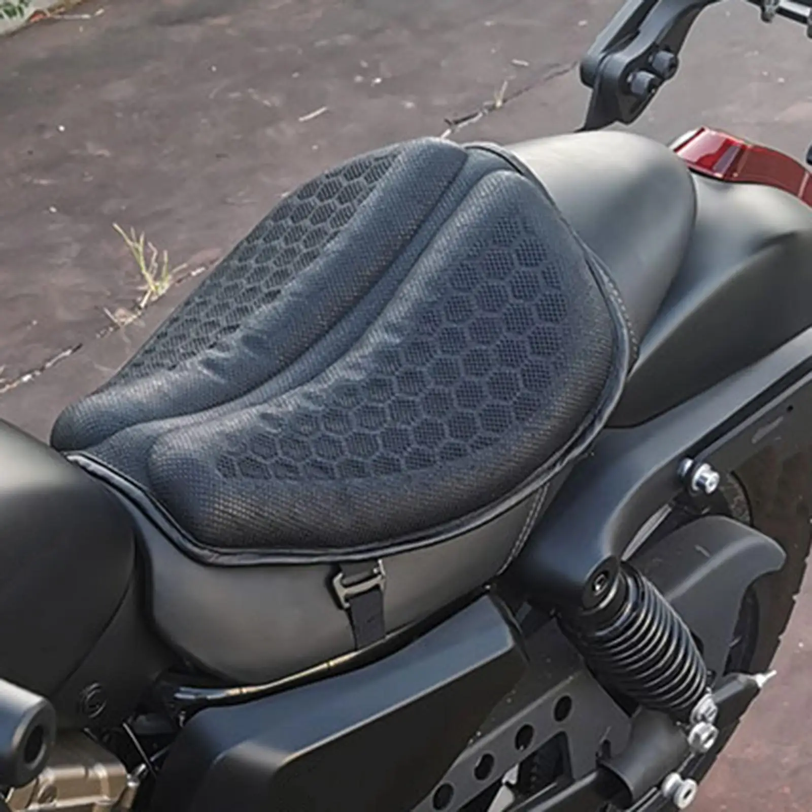 

Motorcycle Seat Cushion Cover Shock Absorb Breathable Seat Pad for Motorbikes