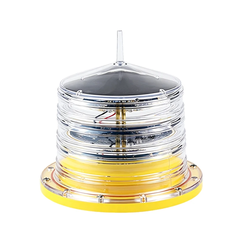 Solar Marine Navigation Beacon Light Waterproof Boat Signal Lamp Lake Aquaculture Dock Anti Collision Warning Light