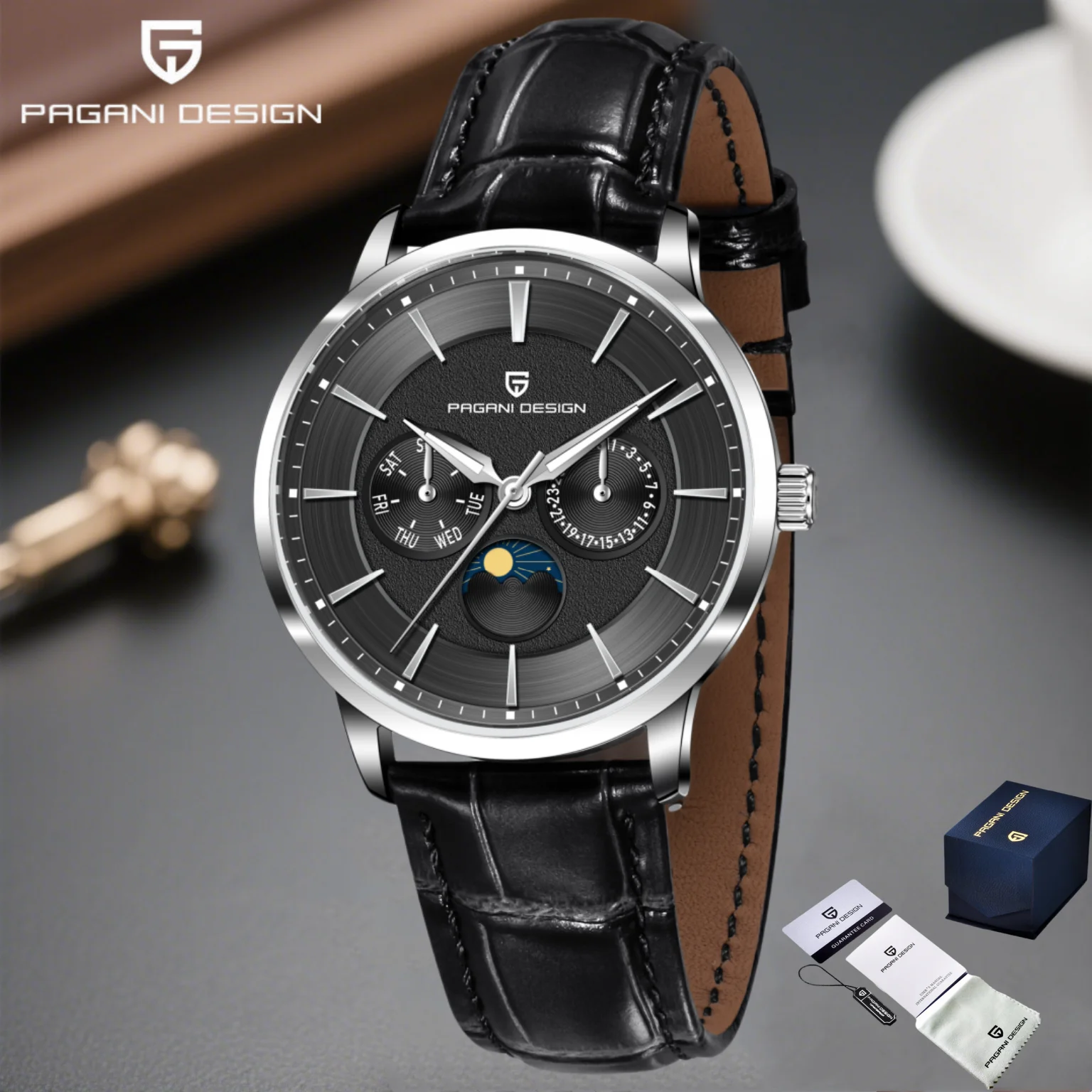 

Pagani Design 2025 New Men Quartz Watch VX3HA 40mm PD1795 Sapphire Crystal Stainless Steel Waterproof Reloj Hombre