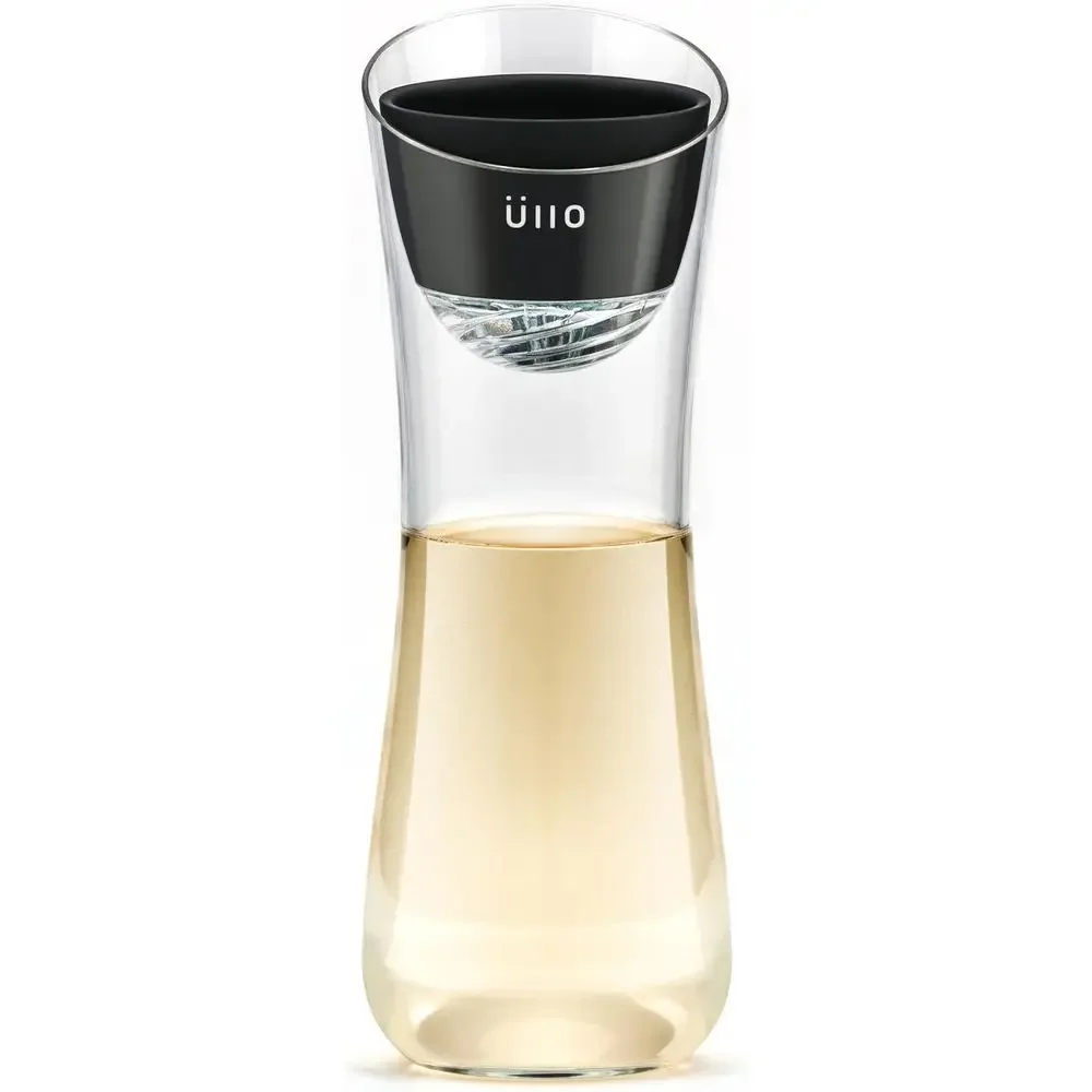 

Ullo Wine iier with Hand-Blown Carae and 6 Sulite ilters – Removes Sulites and Histamines