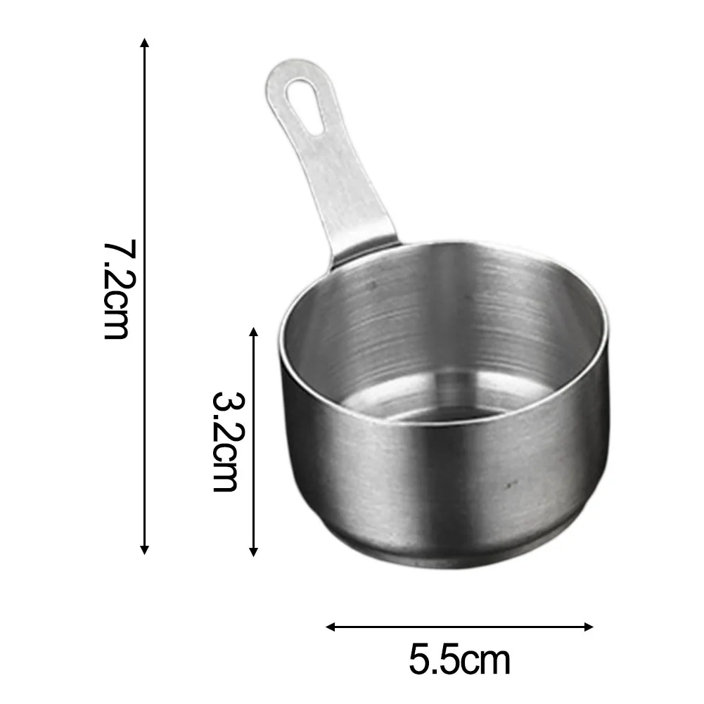 60/80/100ML Stainless Steel Mini Frying Pan Boiled Egg Hot Sauce Small Pot Cooking Butter Melting Pot Mini Soup Milk Pot