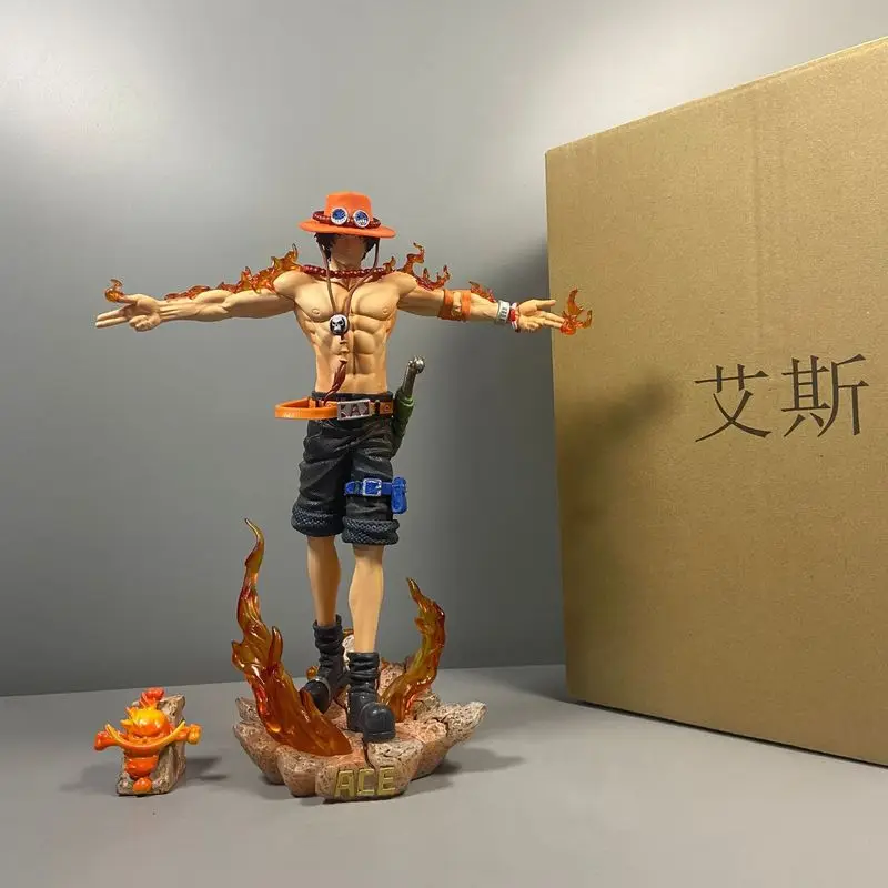 

27 см аниме-фигурка One Piece Ace, Портгас Д. Эйс, фигурка из ПВХ, коллекционная модель, игрушки для детей, рождественские подарки