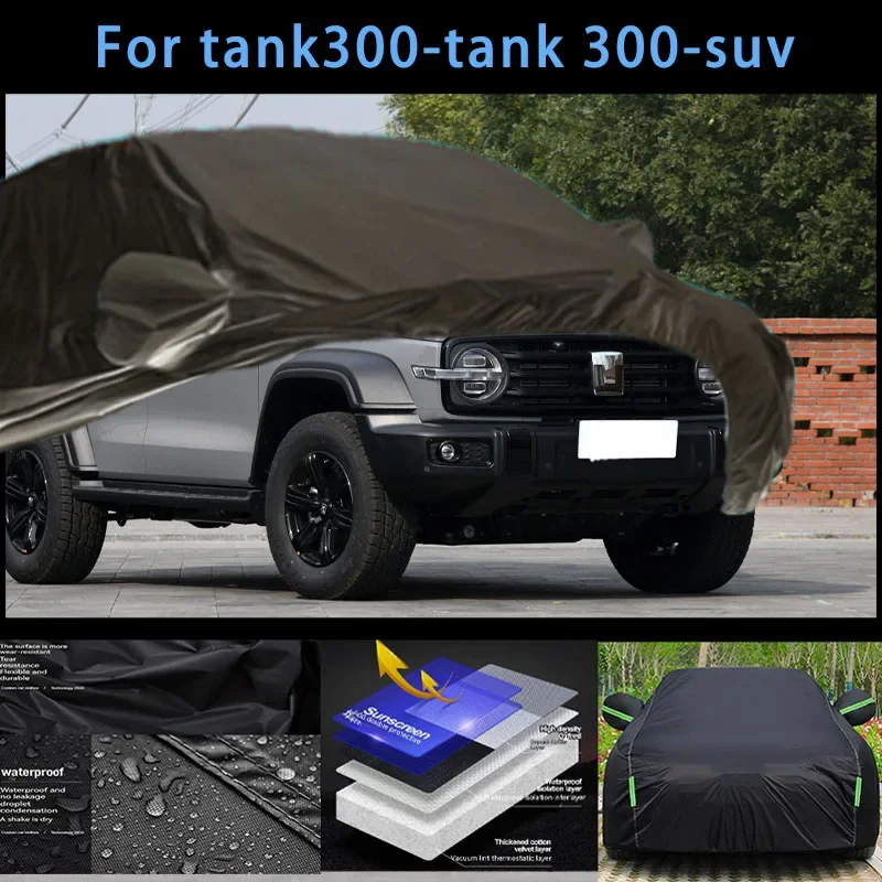 

For tank300-tank 300-suv Outdoor Protection Full Car Covers Snow Cover Sunshade Waterproof Dustproof Exterior Car accessories