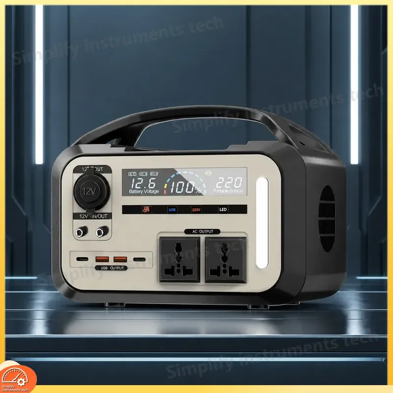 900W Peak 1800W Portable Power Station 350Wh 800Wh Solar Generator Outdoor Camping Emergency Backup Battery Supply