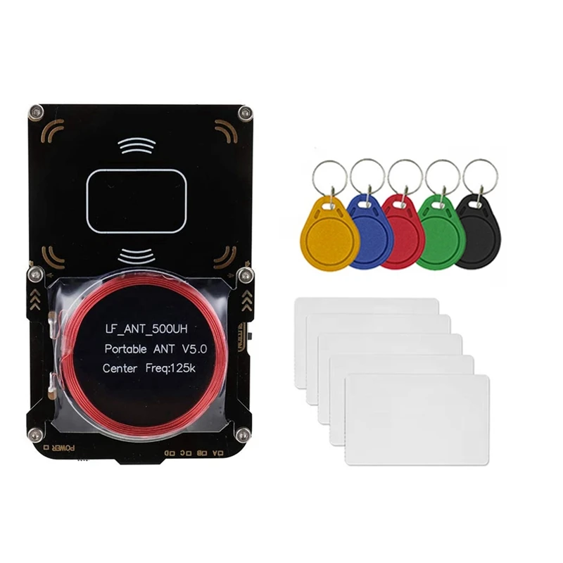 Proxmark3 RFID Card Reader +5XUID Card/Keychain IC/ID Key Writer RFID Duplicator NFC 5.0 Smart Chip Copier Programmer