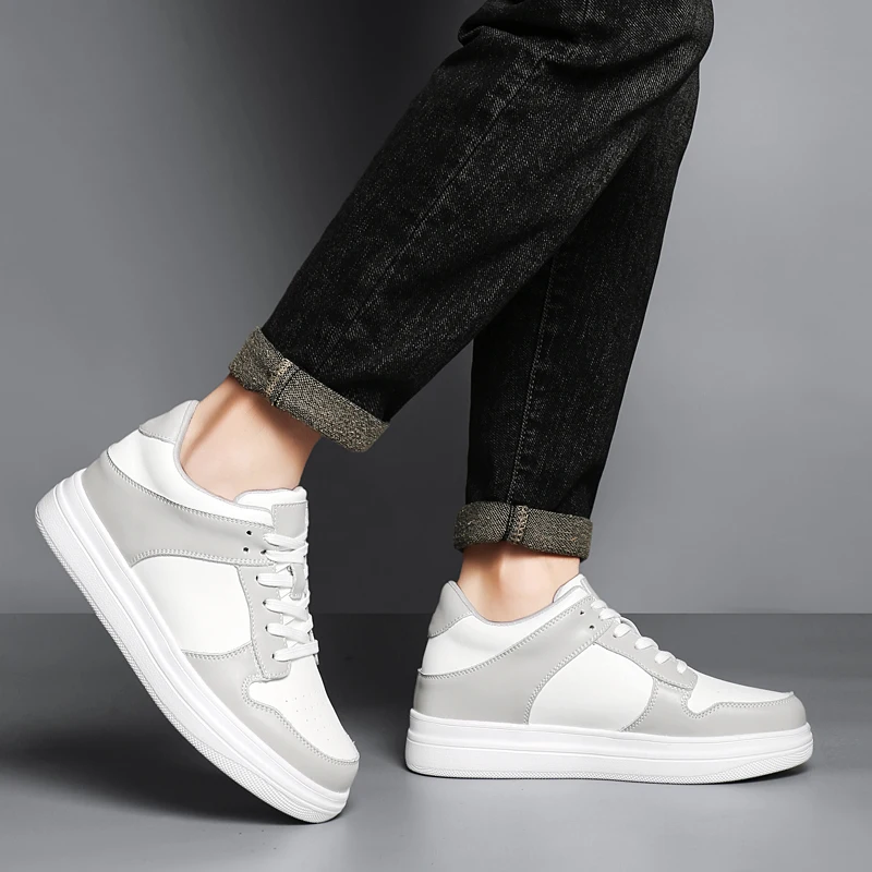 رفع غير مرئي 6.5 سنتيمتر أحذية مصعد للجنسين الأزواج أحذية رياضية كاجوال خفيفة الوزن تنفس الراحة الارتفاع زيادة أحذية الرجال