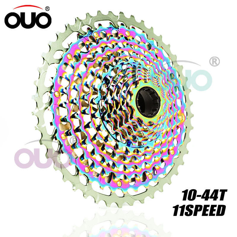 OUO MTB 11 Speed Cassette Full CNC 222g 11V Flywheel Sram Mountain Bike 11S 10-44T XD Chain Sprocket 11T Bicycle Freewheel