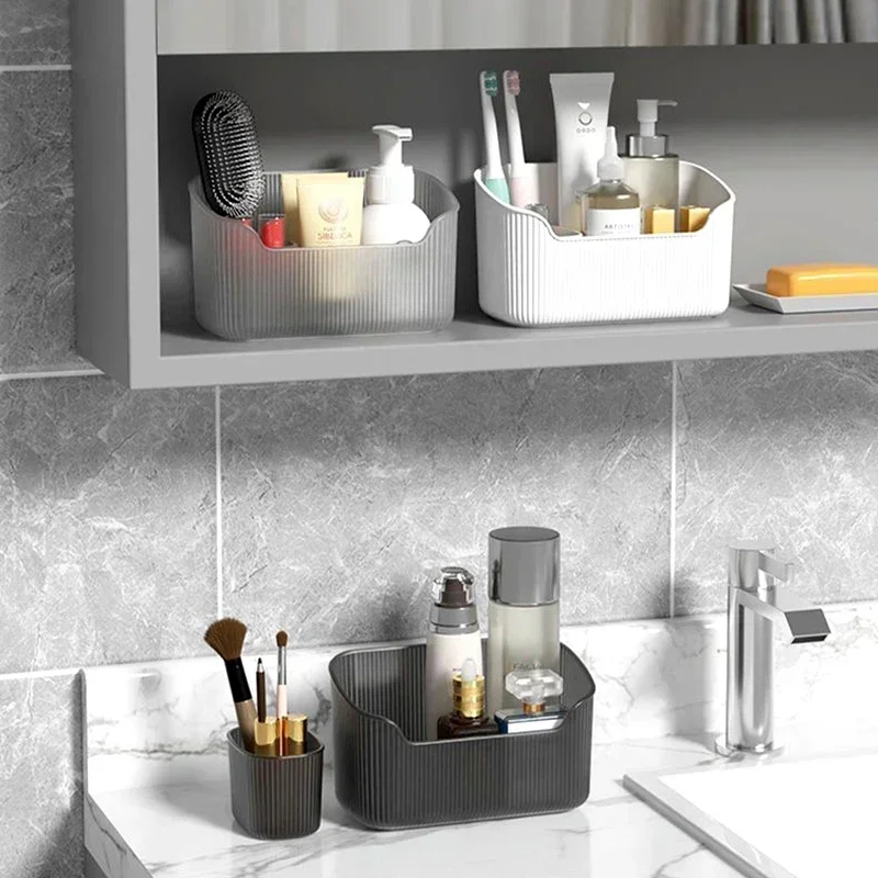 Makeup Organizers Toiletries Storage Box Desktop Organzier Sundries Container Bathroom Closet Storge Home Accessories