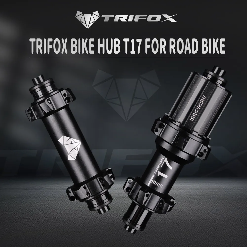 TRIFOX Ultralight Road Bicycle Hub 20H/24H Straight Pull V Brake Bearing Bike Hub HG/XDR Freehub for Shimano 105  T17