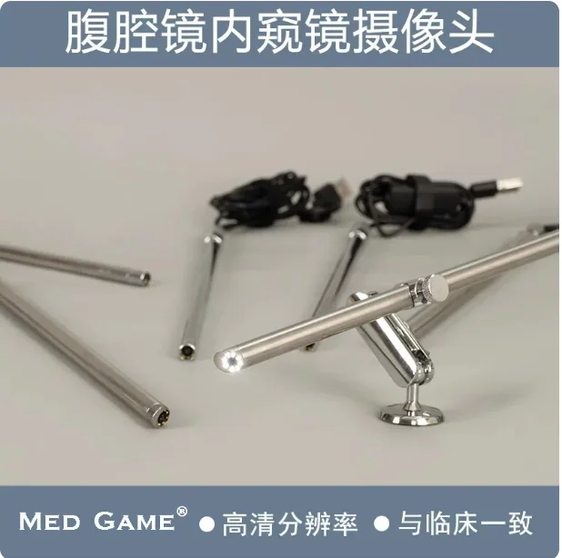 1080P Laparoscopic Simulation Camera 0° 30°, Thoracoscopy Training Endoscope with Adjustable Focus HD