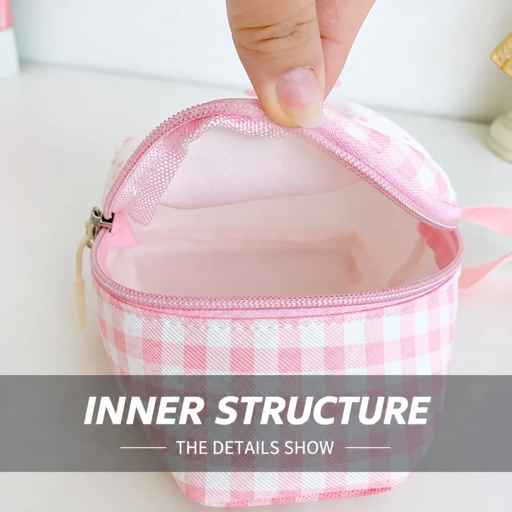 New Gingham Chest Bag Lightweight Polka Dot Sling Bag Adjustable Strap Crossbody Bag for Children Girls