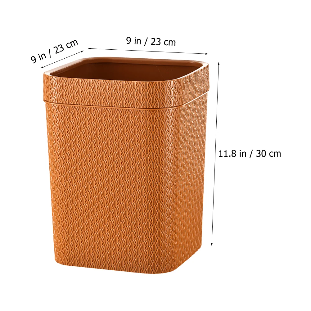 

Plastic Household Garbage Can Waste Container Simple Trash Bin Strong Storage Bucket For Home Bathroom
