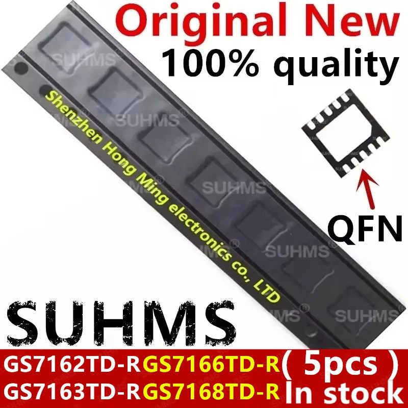 

(5 шт.) 100% новый GS7162TD-R GS7163TD-R GS7166TD-R GS7162 GS7163 GS7166 7162 7163 7166 QFN-10 GS7168TD-R GS7168 7168 QFN-8