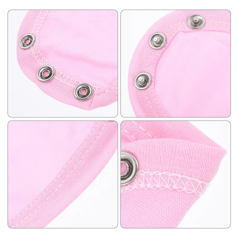 قطعتان من بدلة الأطفال القطنية الموسعة، موسع المفاجئة، طول قابل للتعديل، تغيير الحفاضات، سهلة أنيقة ومريحة باللون الوردي #5