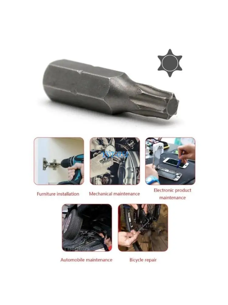 

E15A 25mm Reliable T25 Mini Screwdriver Bit for Mechanical Household Appliance