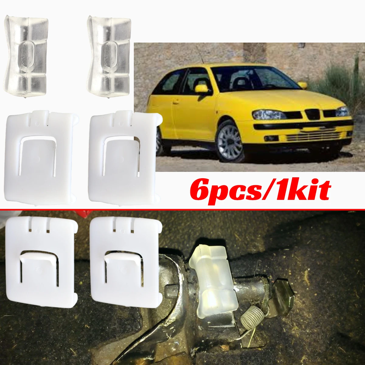 For SEAT Ibiza MK2 6K 1993-2002 Front Seat Rail Runner Fastener Operation Clip Slider Guide Accessories Parts Inner Outer Sick